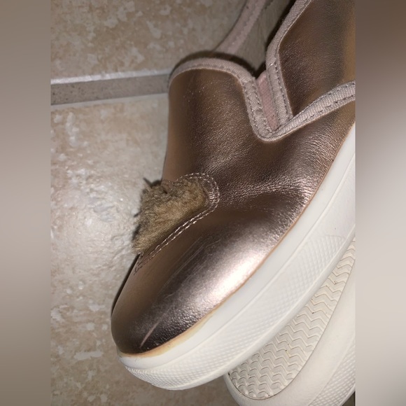 Old Soles Rose Gold slip on tennis shoes girl’s size 31 US 13.5 - Picture 5 of 15